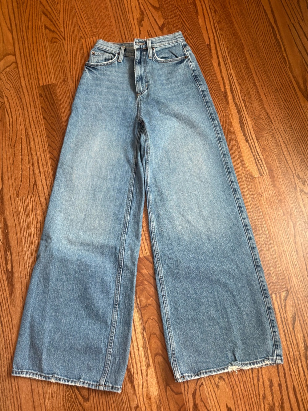BDG Urban Outfitters Women's A-Wide High-Rise Jeans in Light Blue - Size 25